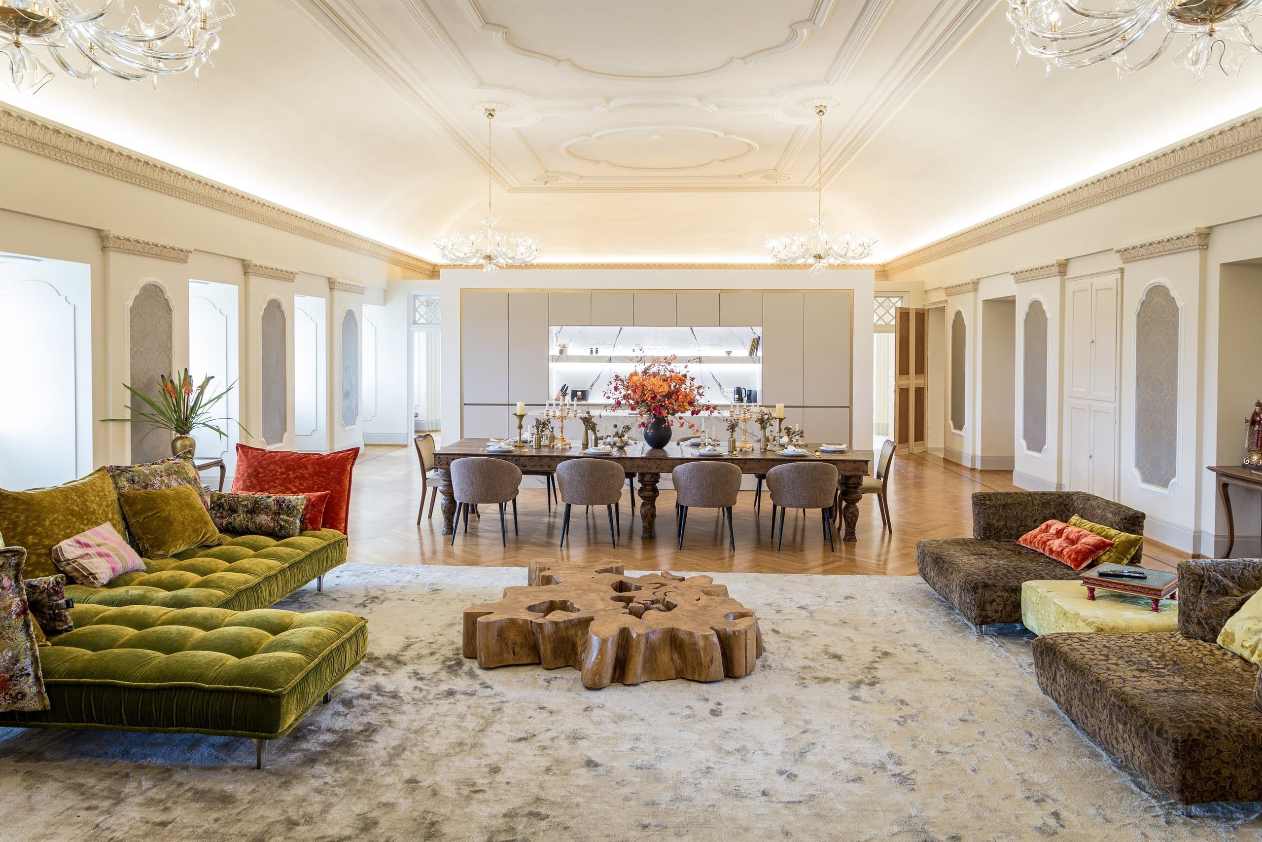 Wohnbereich der Theater Suite N°328 im Erlenbad